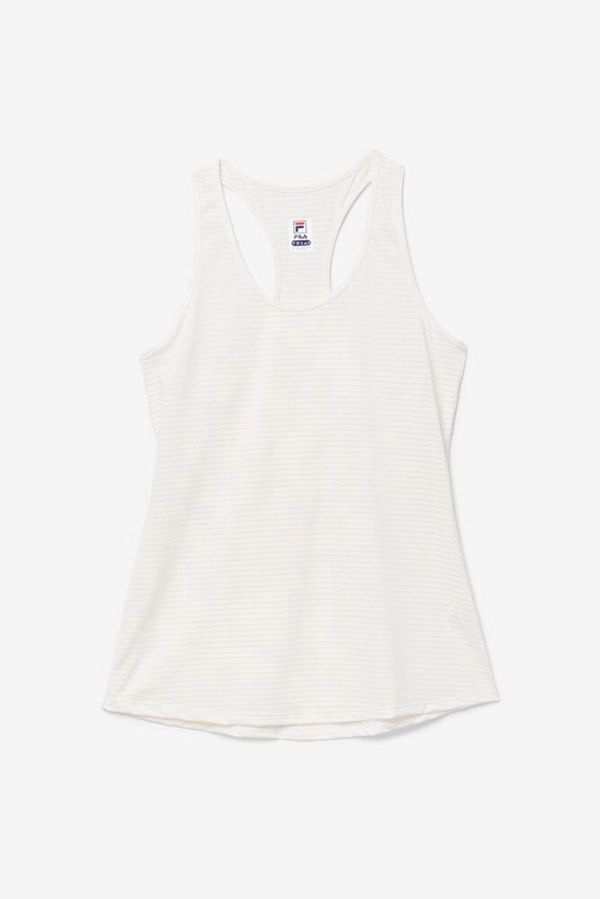 Fila Essentials Racerback Tennis Women's Tank Top - White,NZ 468-67803